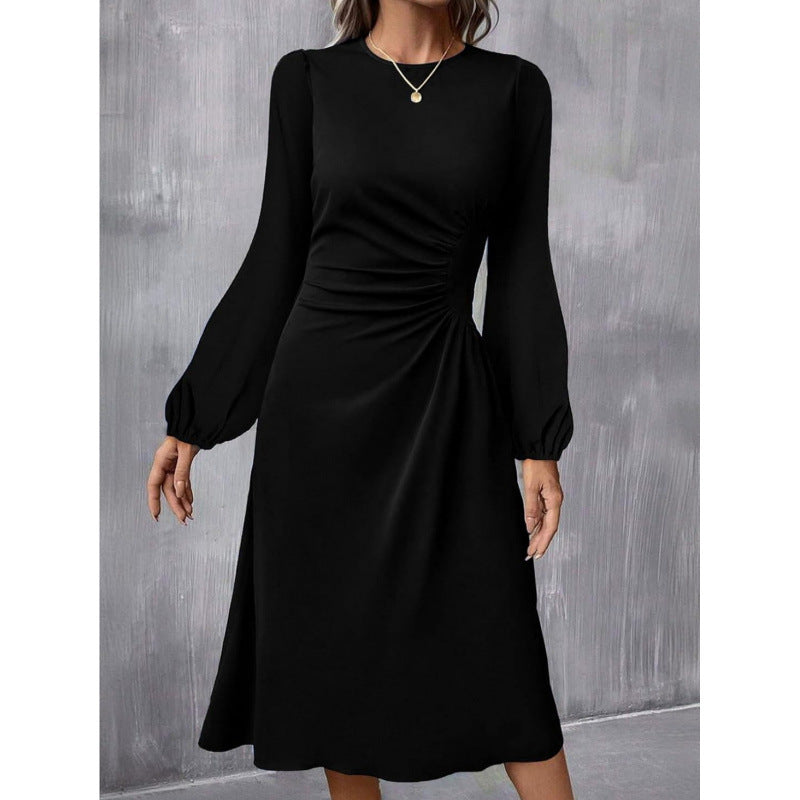 Damen Kleid mit langen Ärmeln und figurschmeichelndem Schnitt - 3