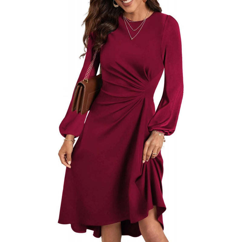 Damen Kleid mit langen Ärmeln und figurschmeichelndem Schnitt - 5