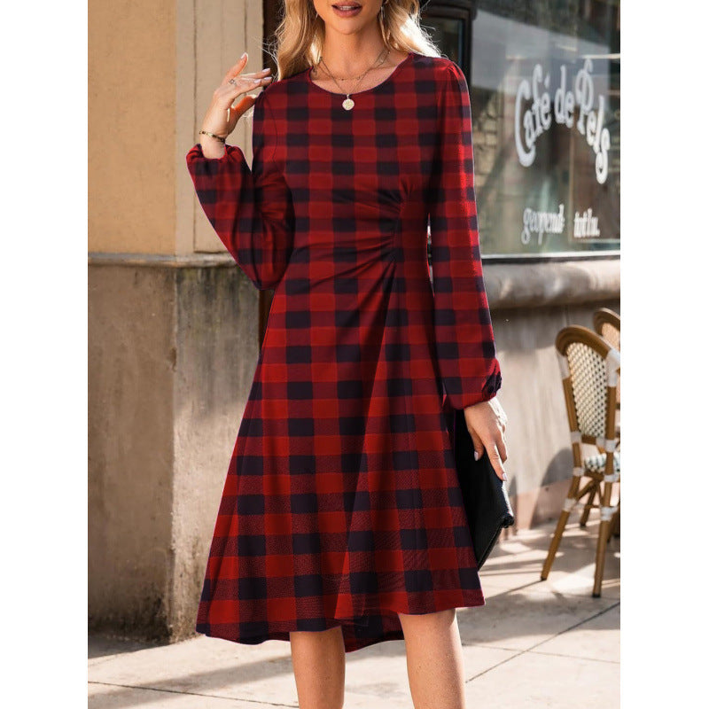 Damen Kleid mit langen Ärmeln und figurschmeichelndem Schnitt - 7