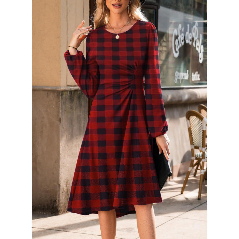 Damen Kleid mit langen Ärmeln und figurschmeichelndem Schnitt - 8