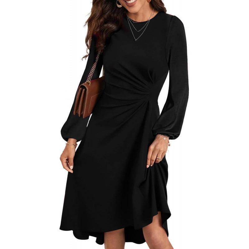 Damen Kleid mit langen Ärmeln und figurschmeichelndem Schnitt - 9