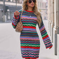 Kleid Damen mit lässigem Schnitt und weitem Ärmel - 1