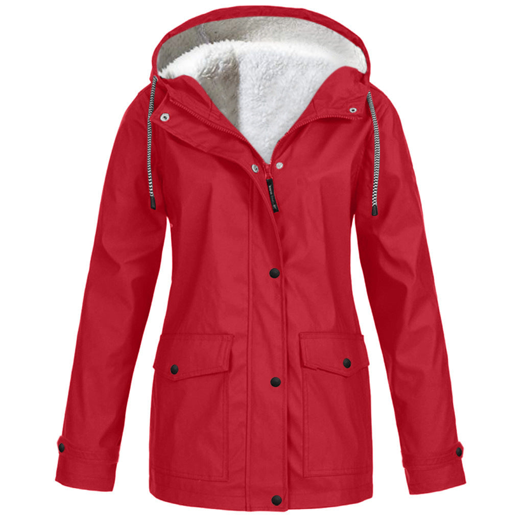 Damen Jacke mit Kapuze und gefüttertem Innenleben - 1