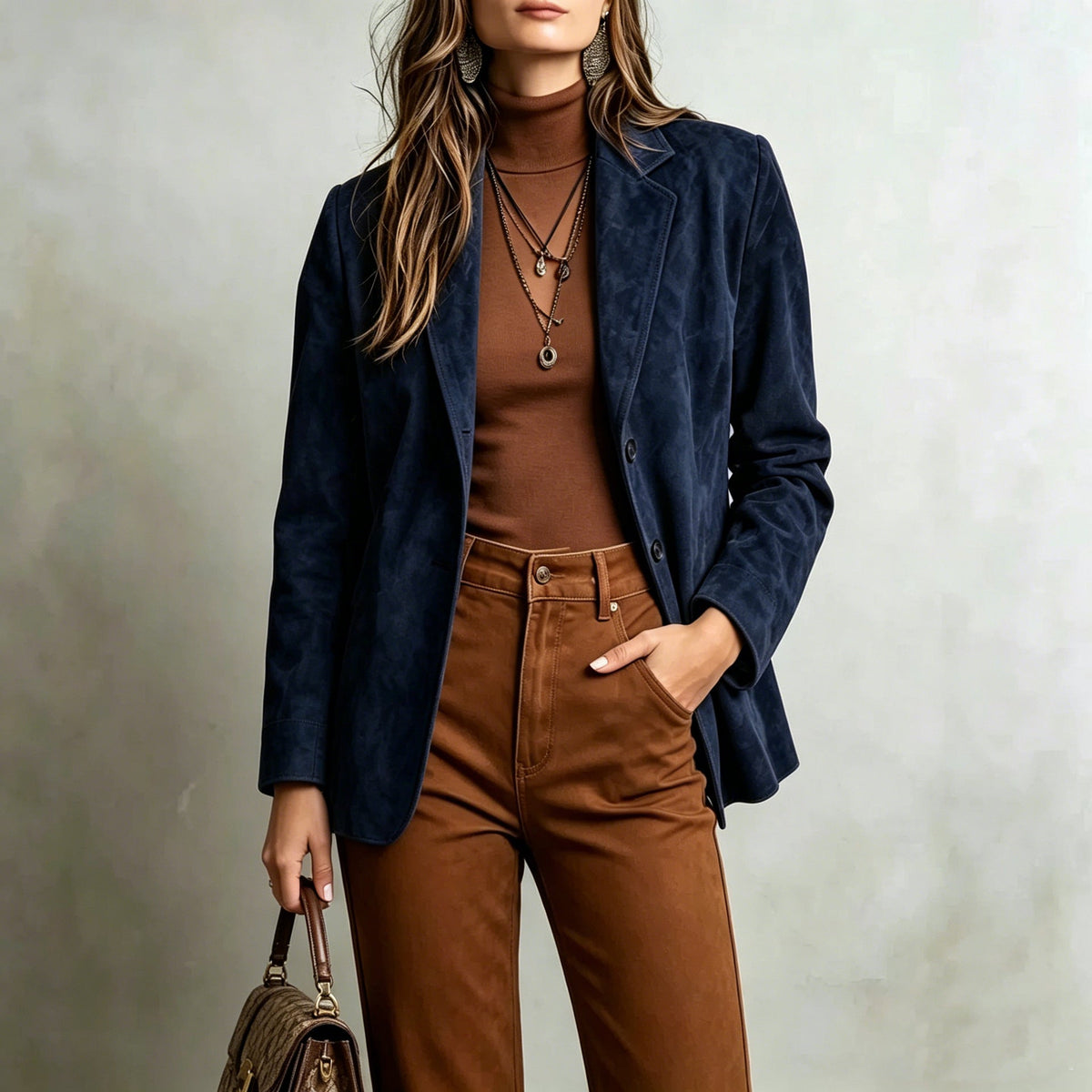 Blazer Damen mit klassischem Schnitt und taillierter Passform - 1