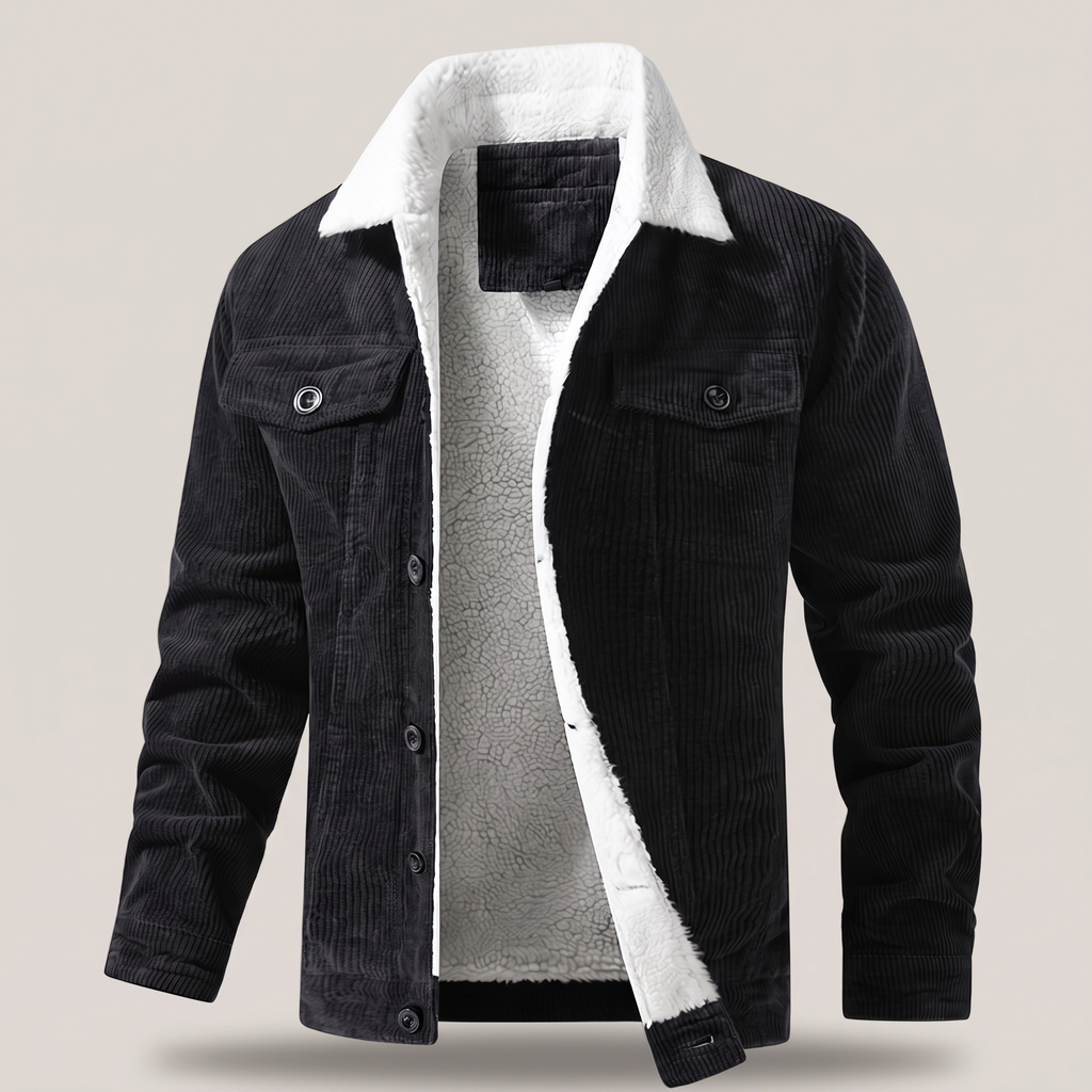 Herrenjacke mit Sherpa-Kragen und lässigem Schnitt - 12