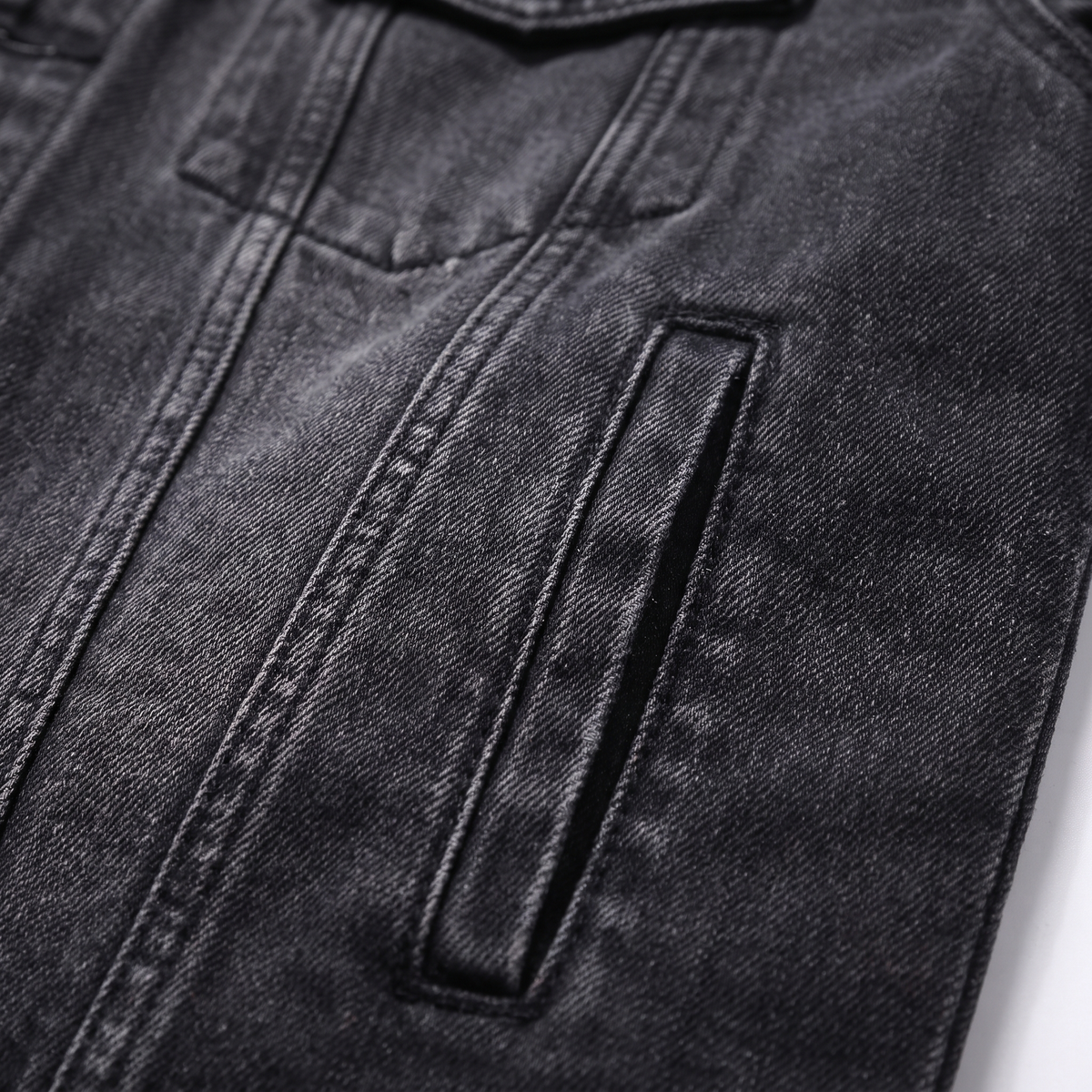 Denimjacke Herren mit Kapuze und weichem Innenfutter - 3
