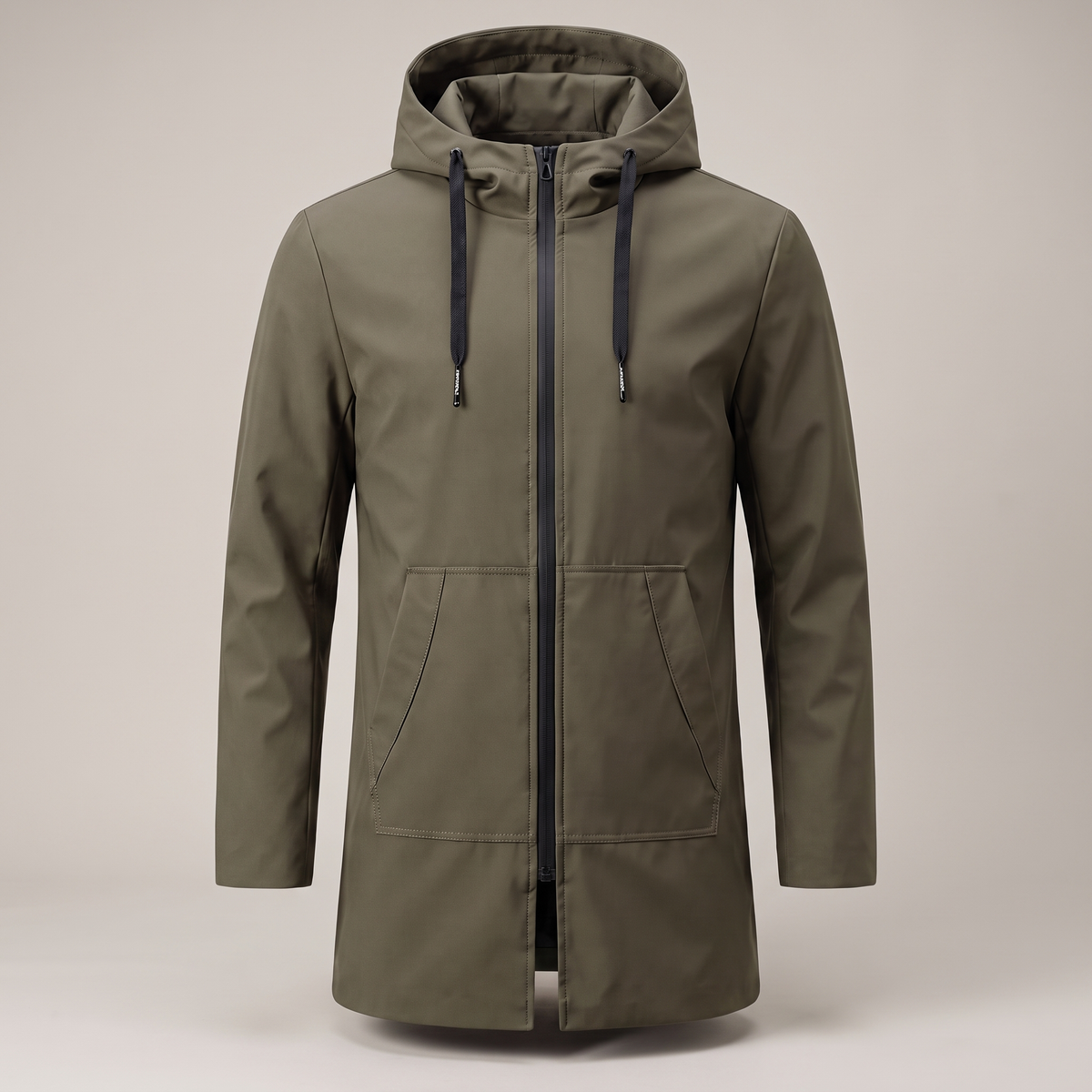 Herrenjacke mit Kapuze und praktischen Taschen - 7