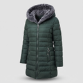Damen Winterjacke mit Kapuze und Reißverschluss - 3