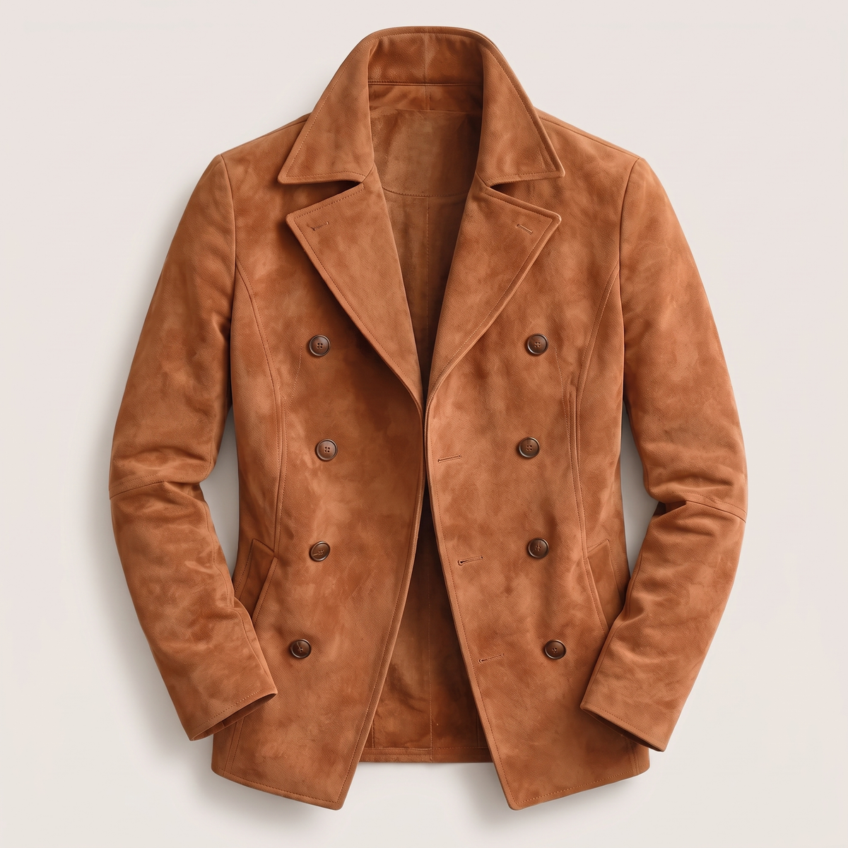 Herrenjacke mit doppelter Knopfleiste und modischem Revers - 4
