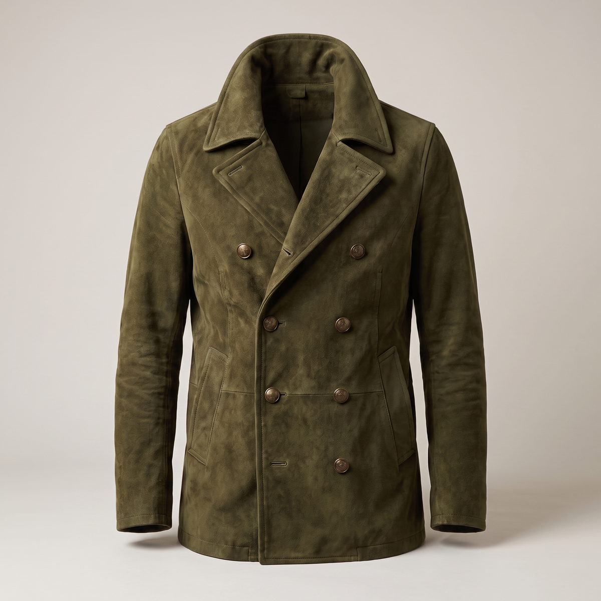 Herrenjacke mit doppelter Knopfleiste und modischem Revers - 5
