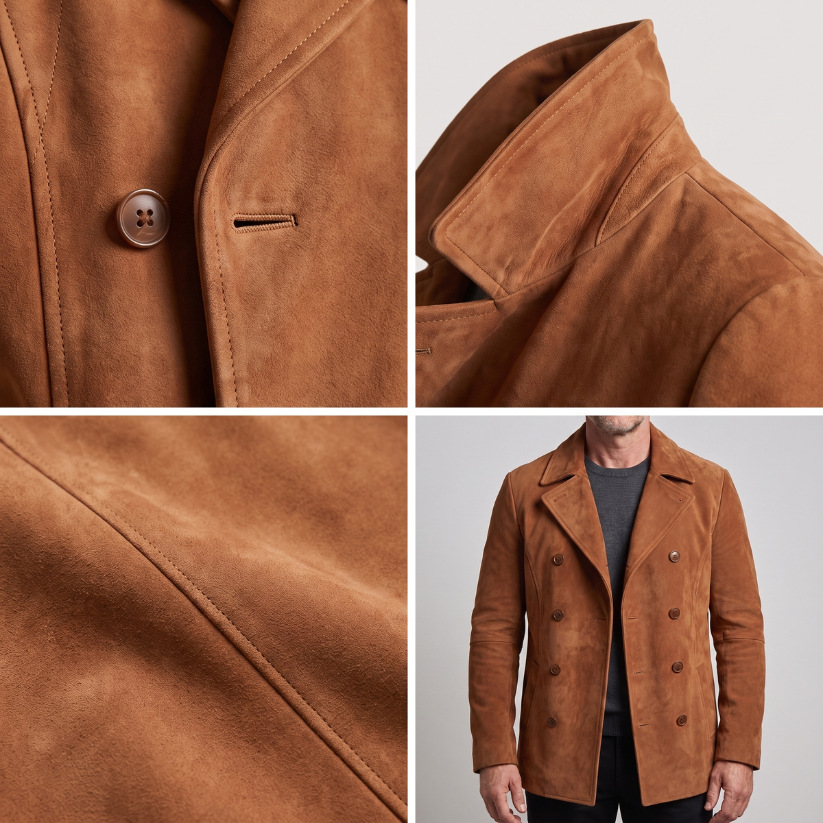 Herrenjacke mit doppelter Knopfleiste und modischem Revers - 7