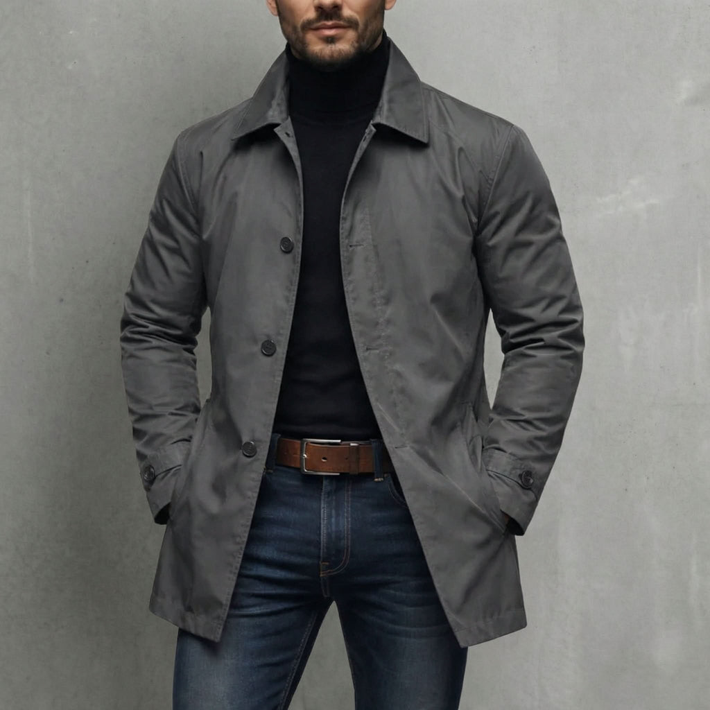 Klassische Herrenjacke mit modernem Schnitt und praktischen Taschen - 1