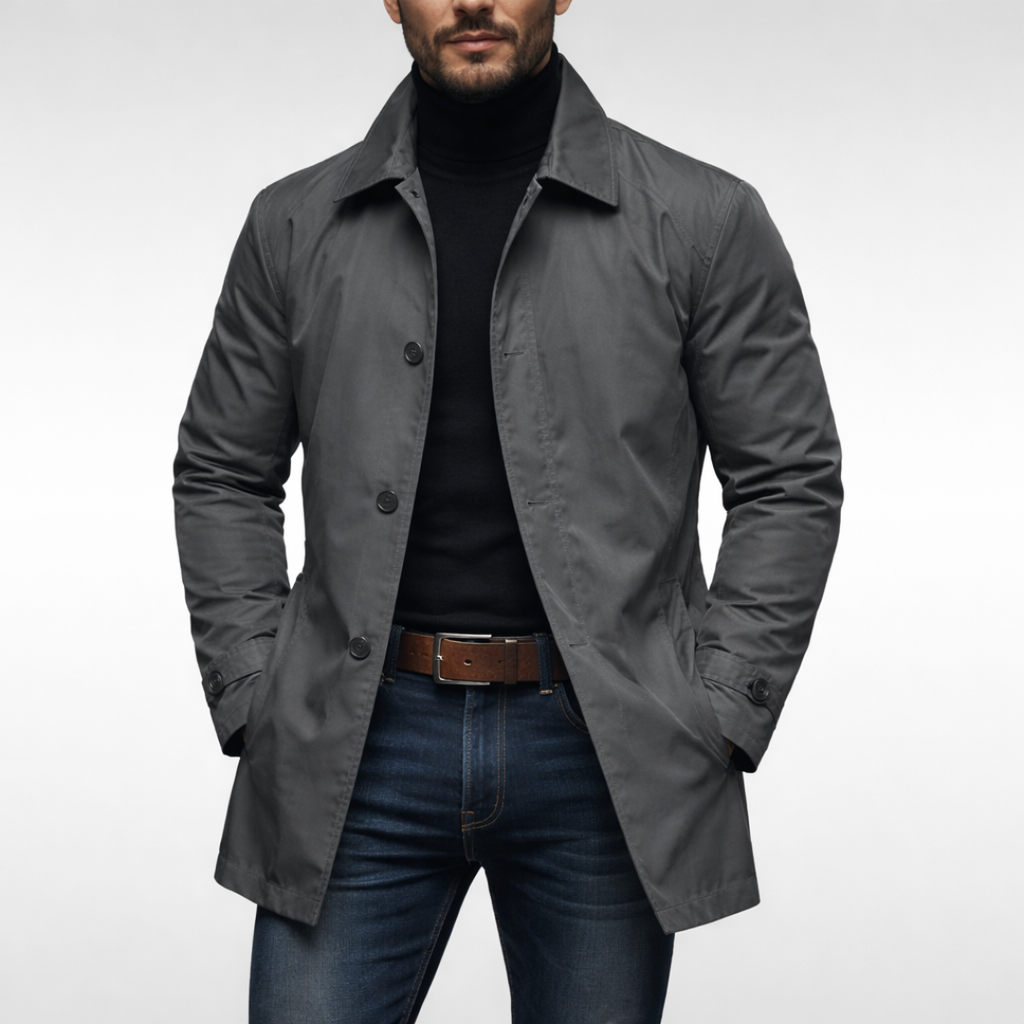 Klassische Herrenjacke mit modernem Schnitt und praktischen Taschen - 2