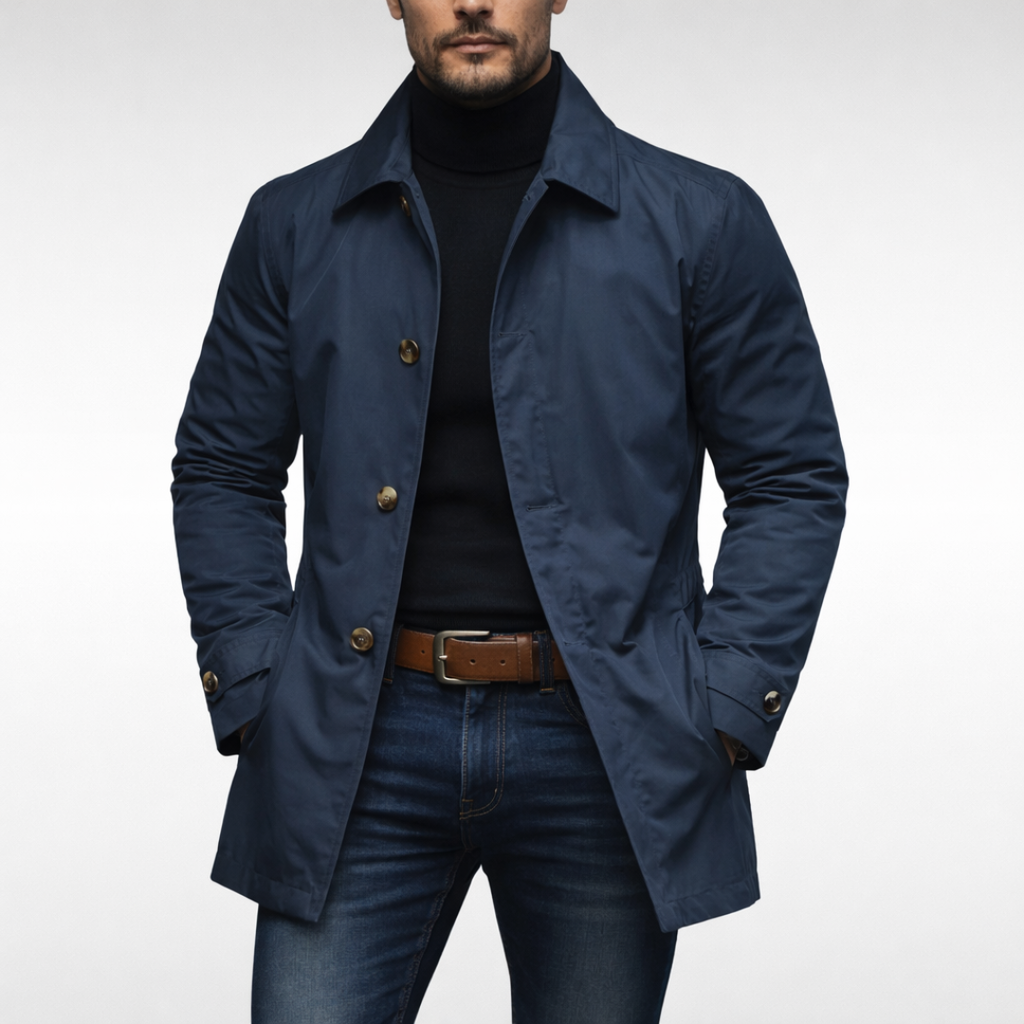 Klassische Herrenjacke mit modernem Schnitt und praktischen Taschen - 3