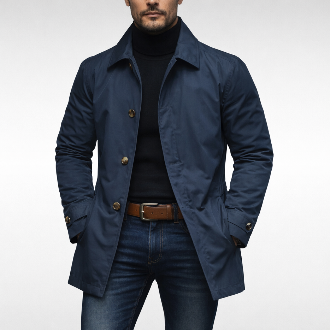 Klassische Herrenjacke mit modernem Schnitt und praktischen Taschen - 3
