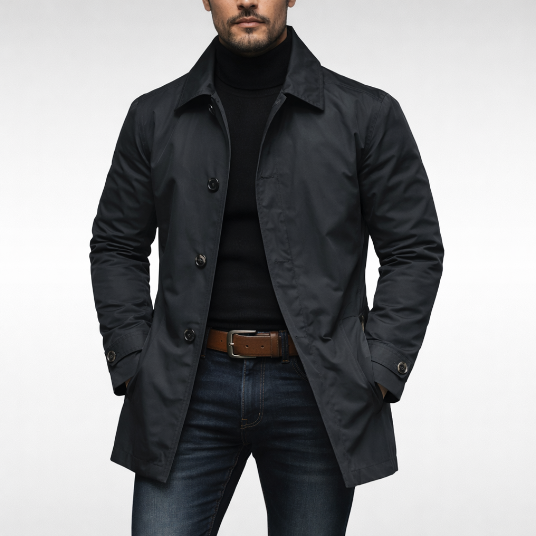 Klassische Herrenjacke mit modernem Schnitt und praktischen Taschen - 4
