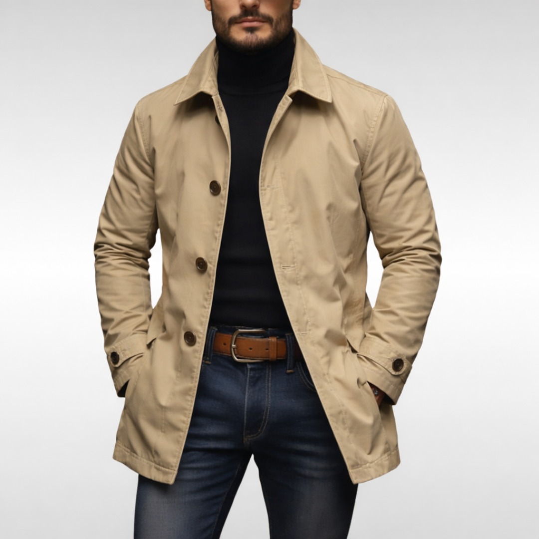 Klassische Herrenjacke mit modernem Schnitt und praktischen Taschen - 5