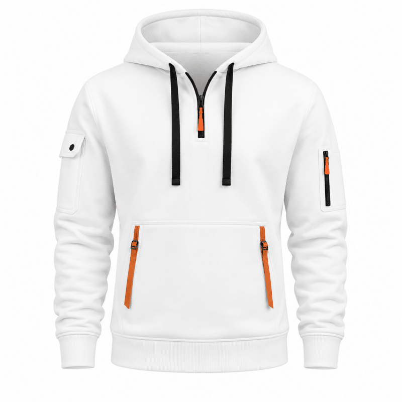 Herren Hoodie mit praktischen Taschen und verstellbarer Kapuze - 8
