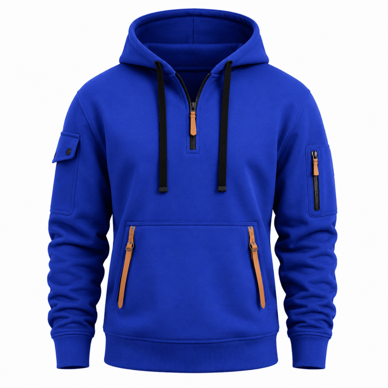 Herren Hoodie mit praktischen Taschen und verstellbarer Kapuze - 10