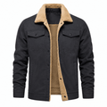 Herrenjacke mit klassischem Schnitt und praktischen Taschen - 3