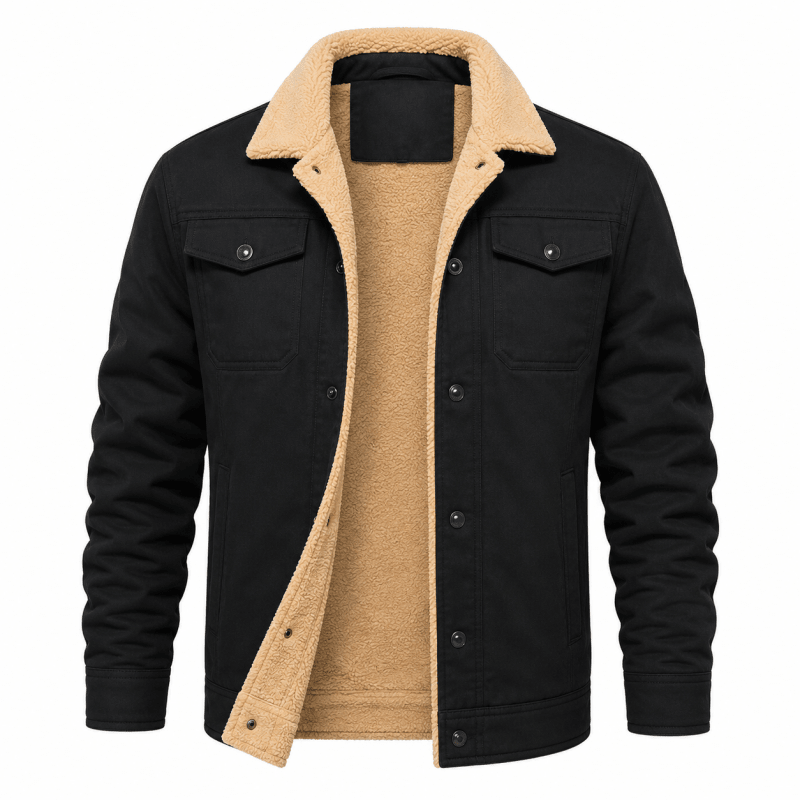 Herrenjacke mit klassischem Schnitt und praktischen Taschen - 9