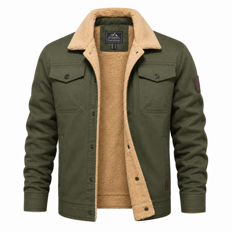 Herrenjacke mit klassischem Schnitt und praktischen Taschen - 11
