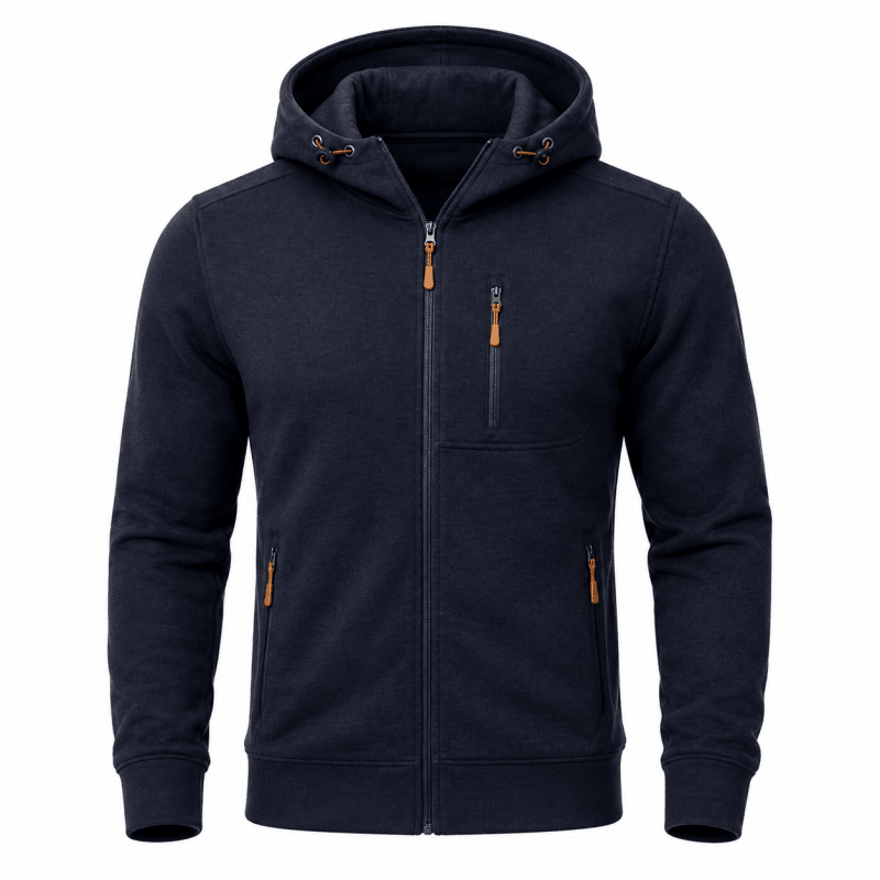 Herren Hoodie mit praktischen Taschen und lässigem Schnitt - 2