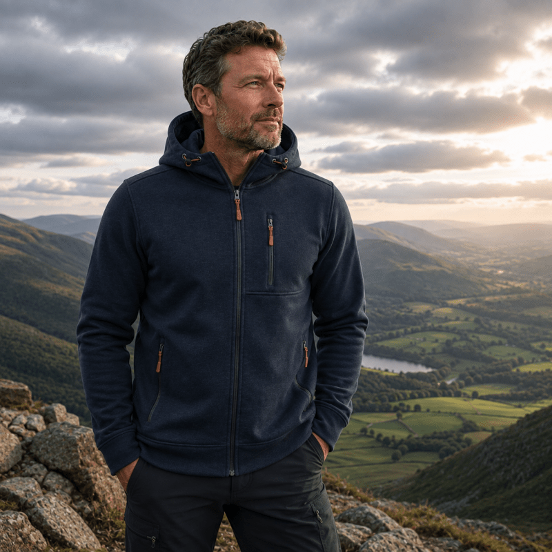 Herren Hoodie mit praktischen Taschen und lässigem Schnitt - 3