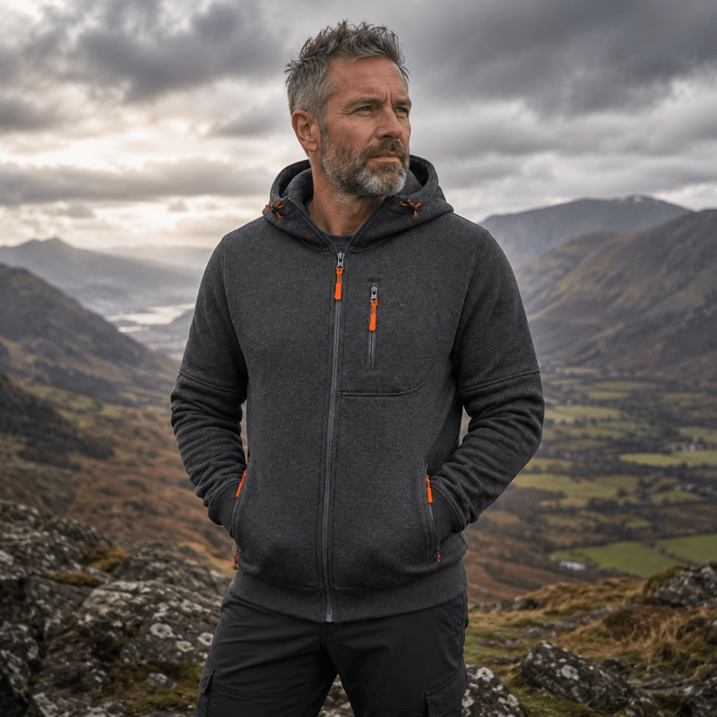 Herren Hoodie mit praktischen Taschen und lässigem Schnitt - 4