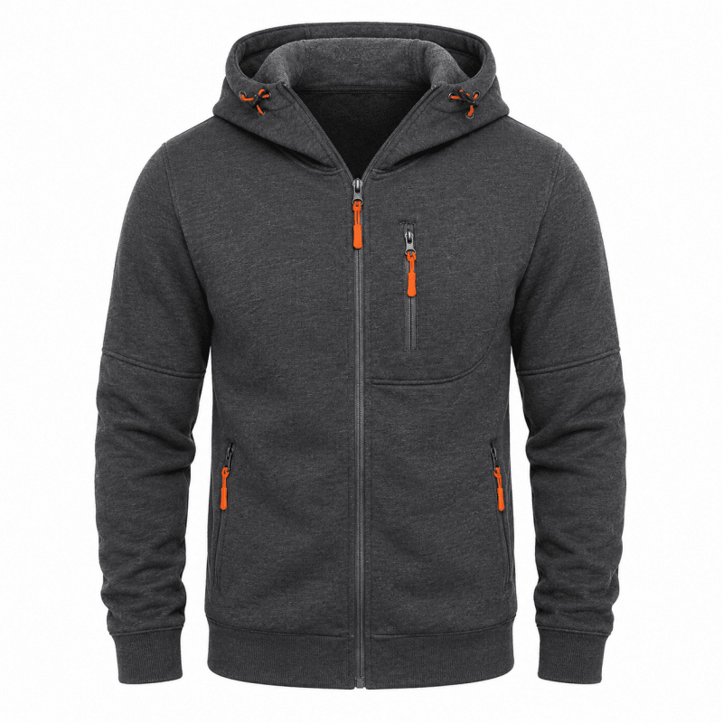 Herren Hoodie mit praktischen Taschen und lässigem Schnitt - 6