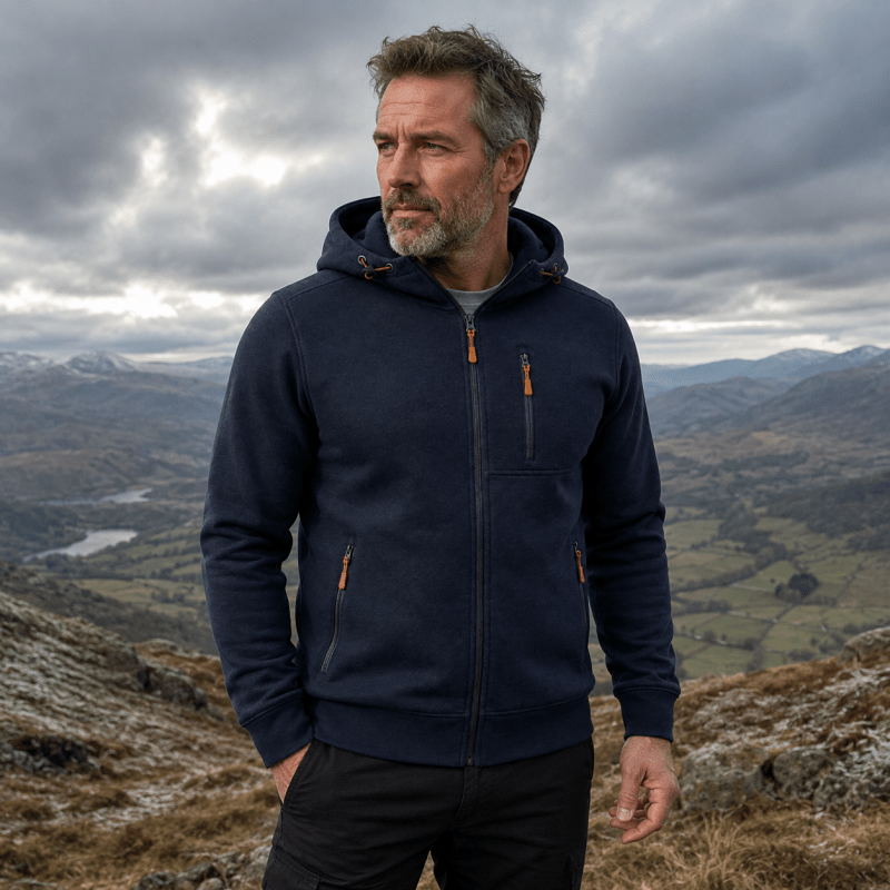 Herren Hoodie mit praktischen Taschen und lässigem Schnitt - 12