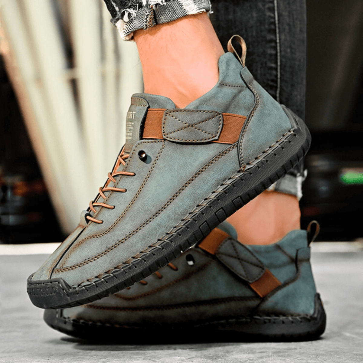 Sportliche Herren Sneakers mit Klettverschluss und lässigem Schnitt - 14