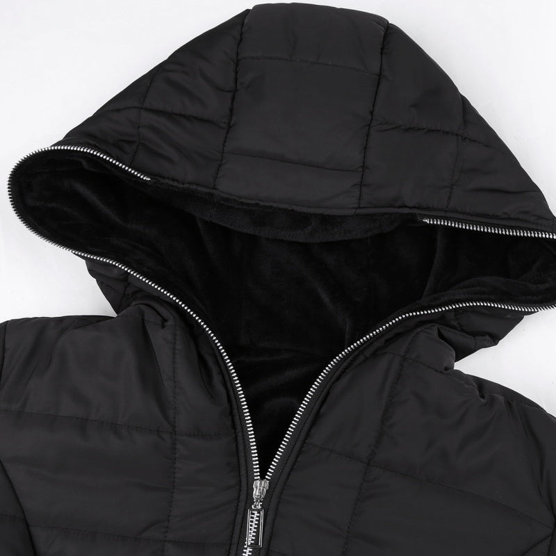 Damen Winterjacke mit Kapuze und tailliertem Schnitt - 9