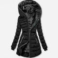 Damen Winterjacke mit Kapuze und tailliertem Schnitt - 11