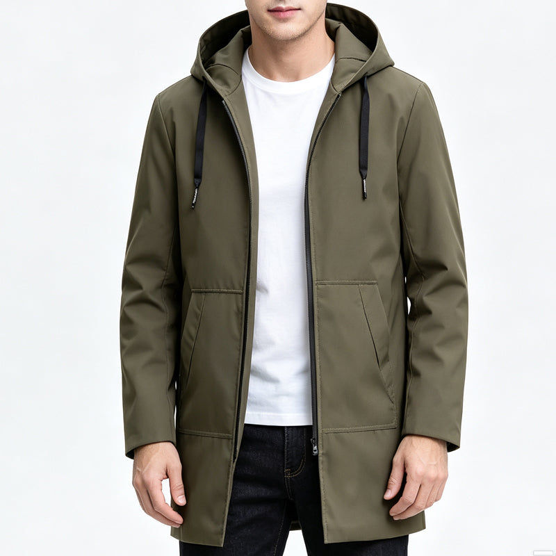 Herren Jacke – Mid-Länge mit praktischer Kapuze - 9