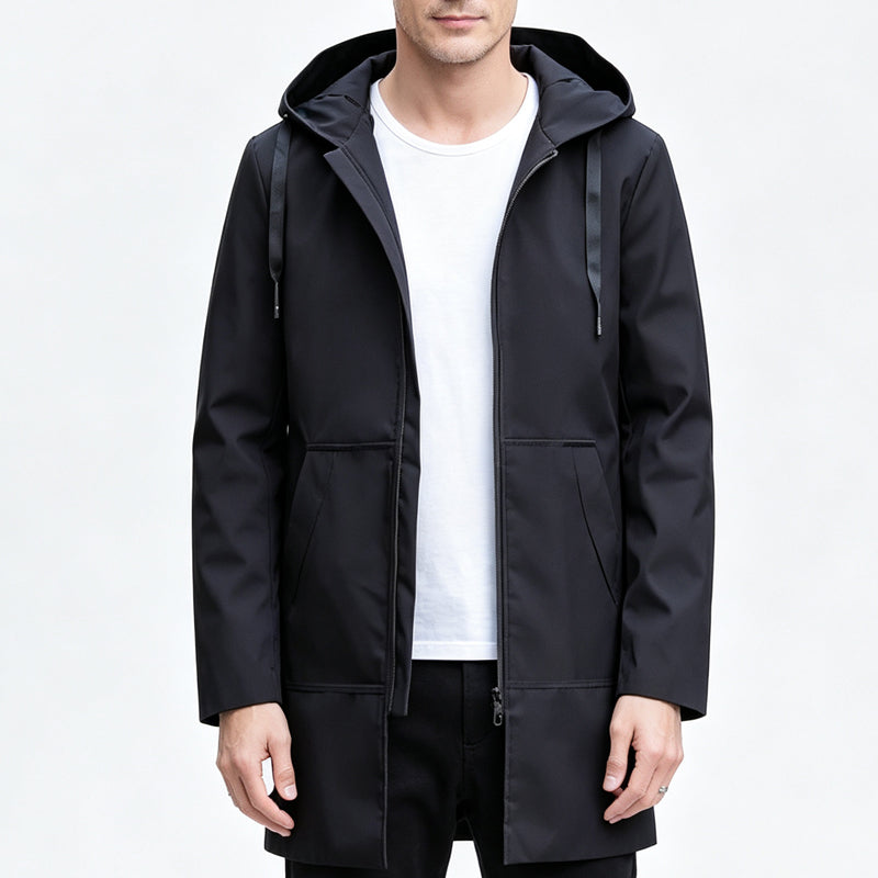 Herren Jacke – Mid-Länge mit praktischer Kapuze - 10