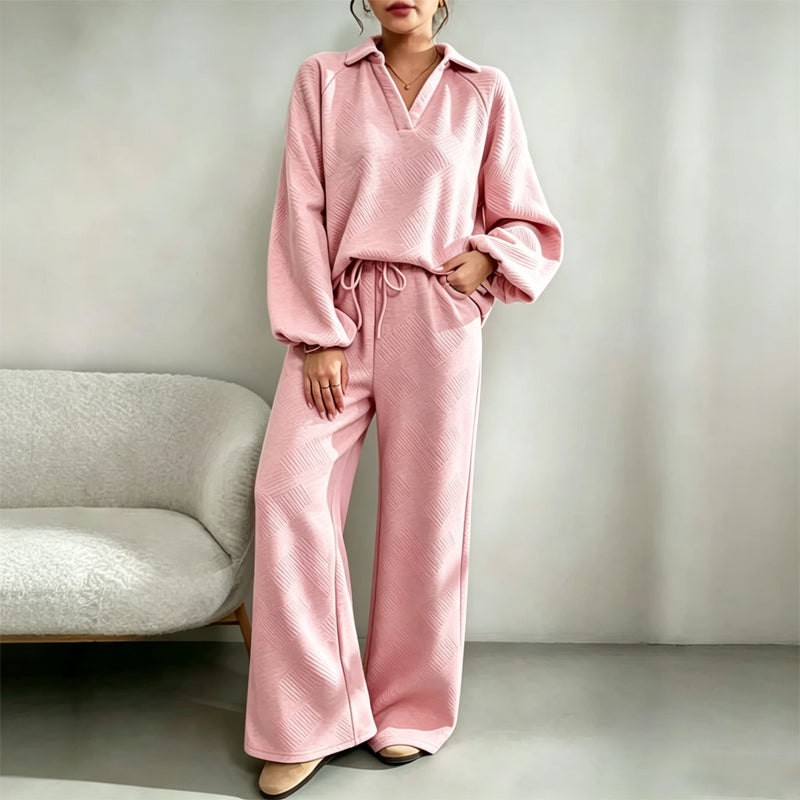Damen Zweiteiliges Outfit mit weitem Bein und lässigem Schnitt - 9