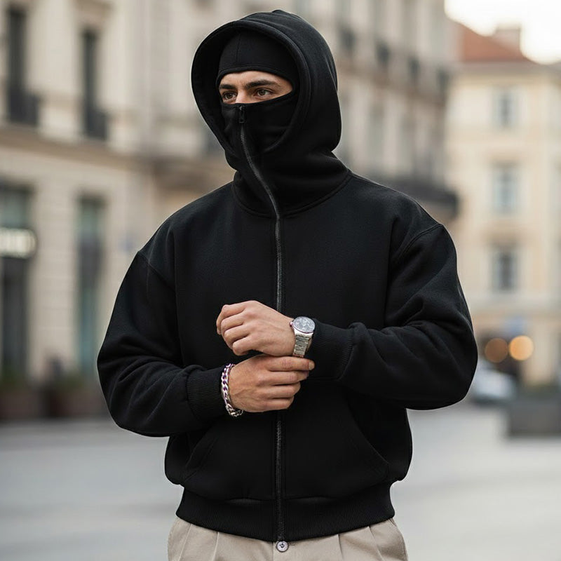 Hoodie Herren mit Kapuze und praktischer Tasche - 3