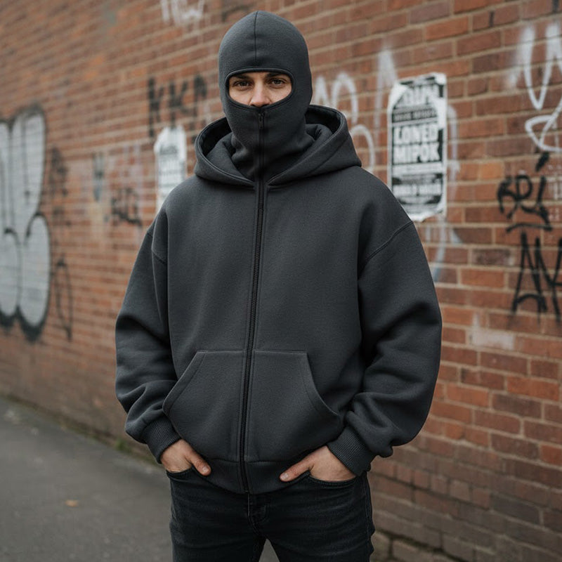 Hoodie Herren mit Kapuze und praktischer Tasche - 5