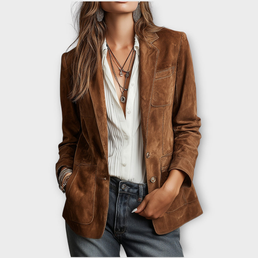Blazer Damen mit tailliertem Schnitt und praktischen Taschen - 1
