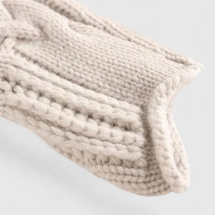 Pullover Damen mit Stehkragen und Kabelstrick - 6