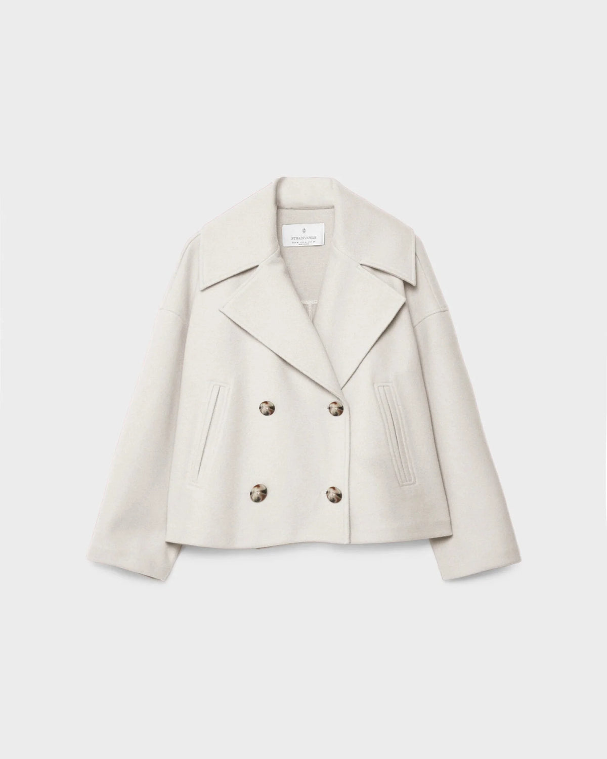 Damen Jacke kurz mit Doppelreiher und breitem Revers - 7