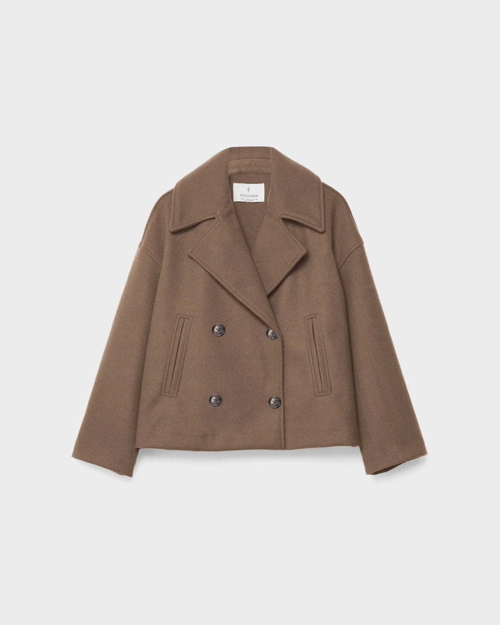 Damen Jacke kurz mit Doppelreiher und breitem Revers - 10