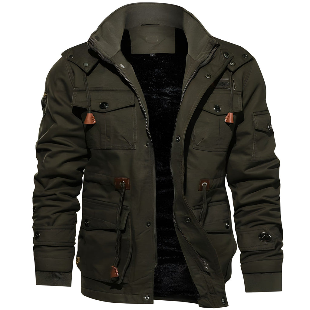 Moderne Herrenjacke mit robuster Passform und praktischen Taschen - 1