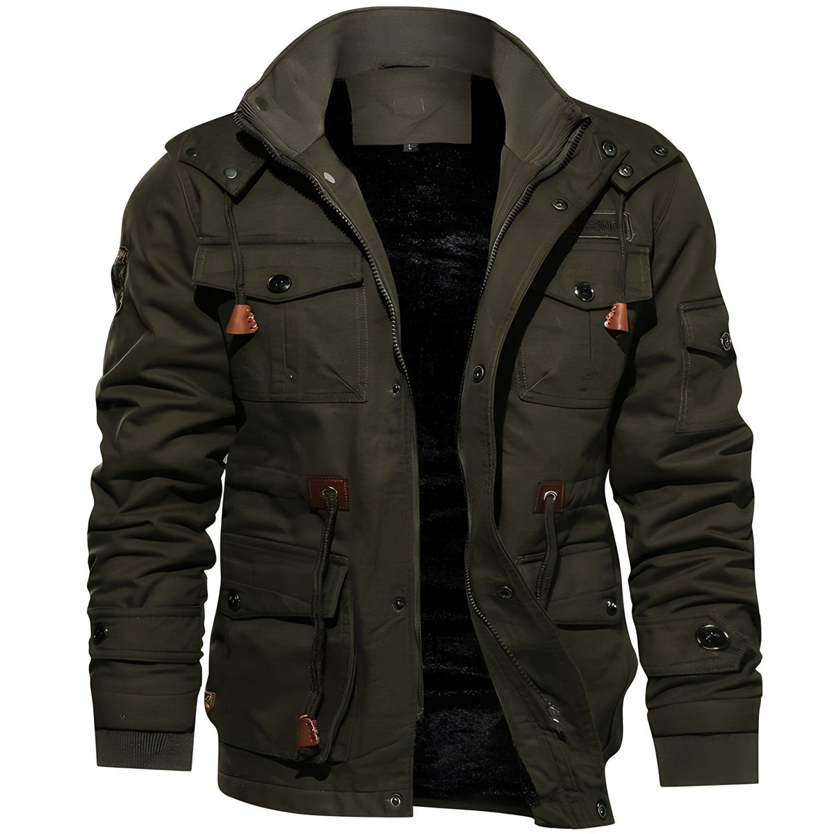 Moderne Herrenjacke mit robuster Passform und praktischen Taschen - 1