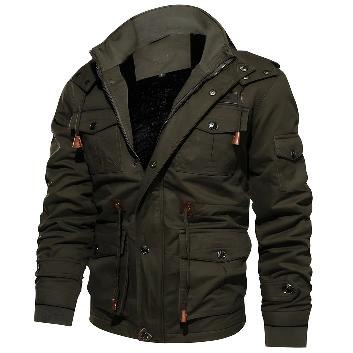 Moderne Herrenjacke mit robuster Passform und praktischen Taschen - 2