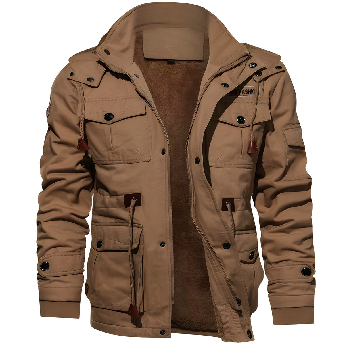 Moderne Herrenjacke mit robuster Passform und praktischen Taschen - 4