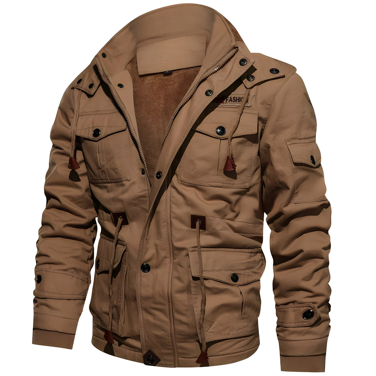 Moderne Herrenjacke mit robuster Passform und praktischen Taschen - 5