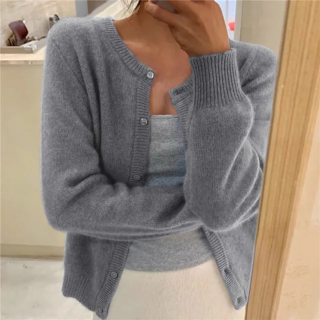 Damen Cardigan mit klassischem Schnitt und eleganter Knopfleiste - 1