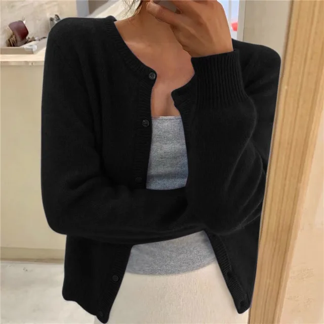 Damen Cardigan mit klassischem Schnitt und eleganter Knopfleiste - 2